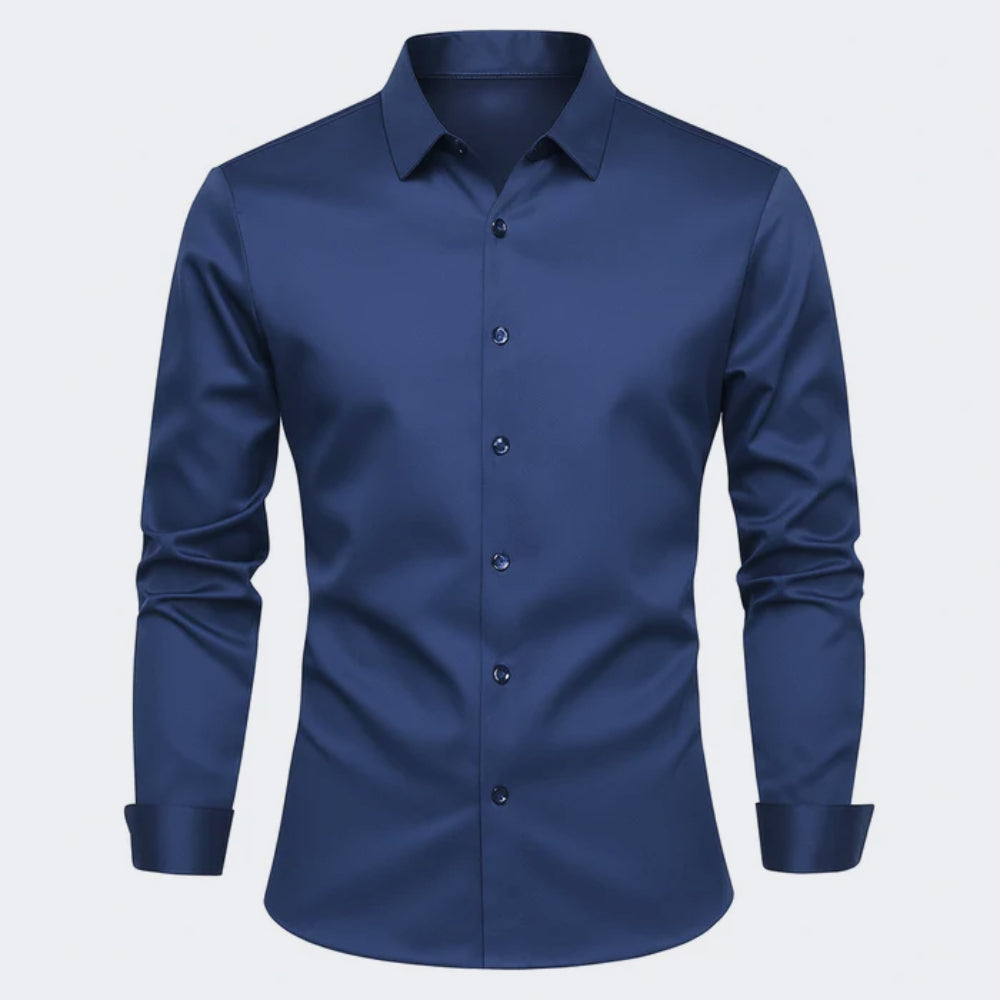 Zarix | Ice silk dress shirt