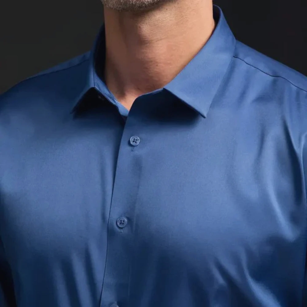 Zarix | Ice silk dress shirt
