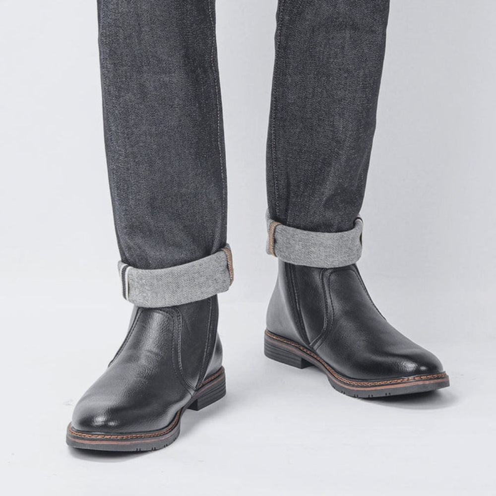 Zarix | Leather boots with lined interior